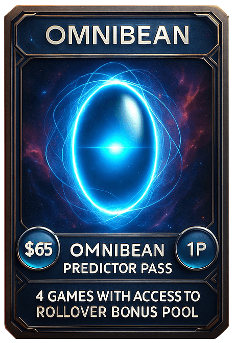 OmniBean NFT predictor pass card description.